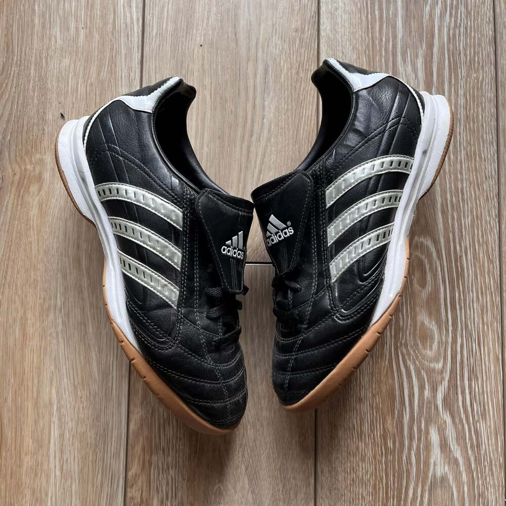 Adidas Bracara IV Indoor Soccer Shoes Black Silver 011316